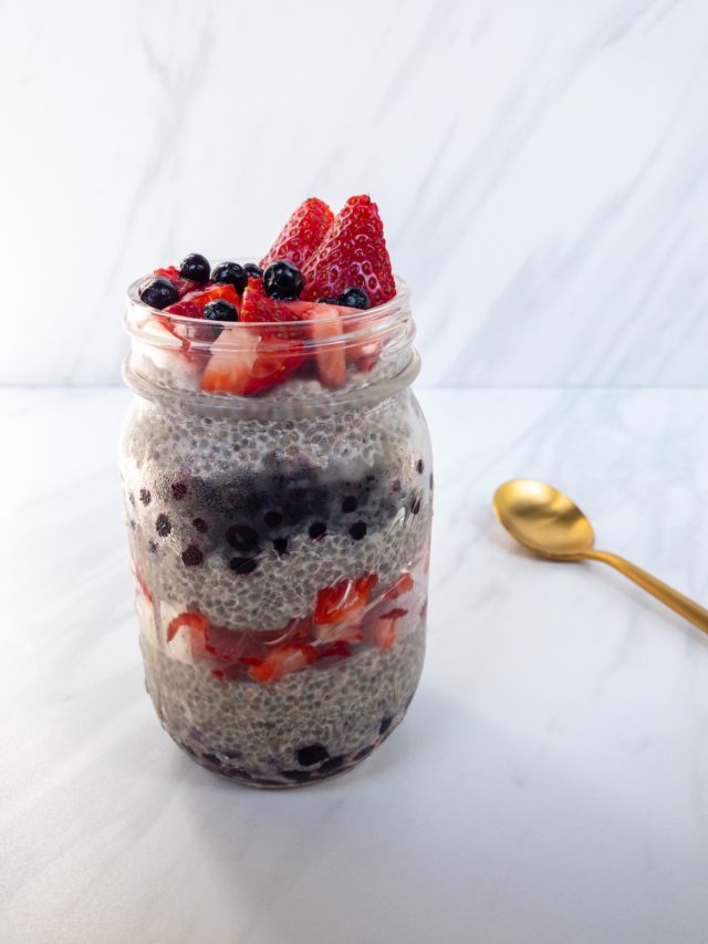 The Best Patriotic Berry Chia Pudding